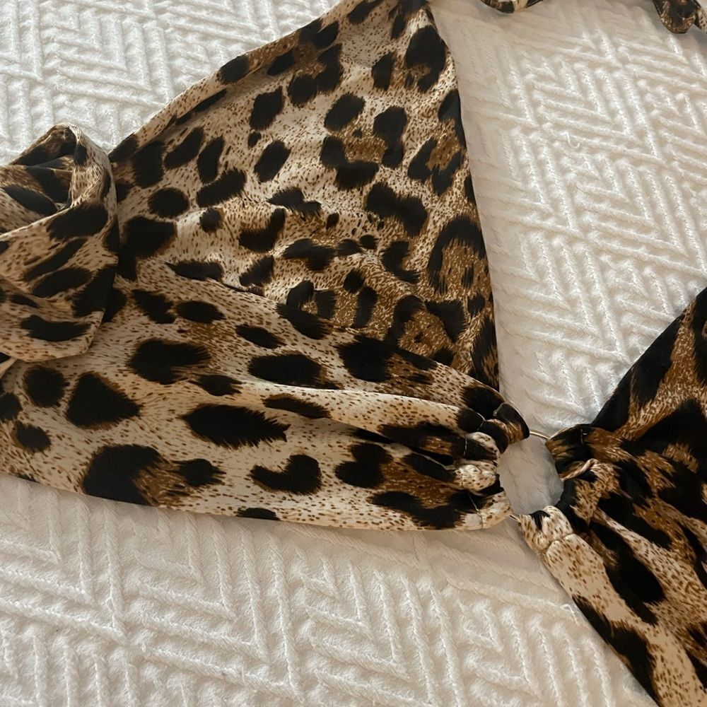 (ROMWE) leopard print top